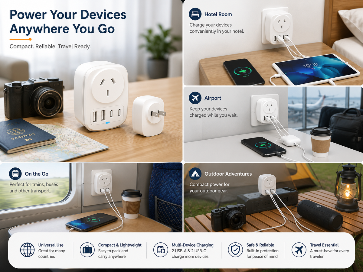 Japan Travel Adapter Portable Type A Double Plug Travel Adapter