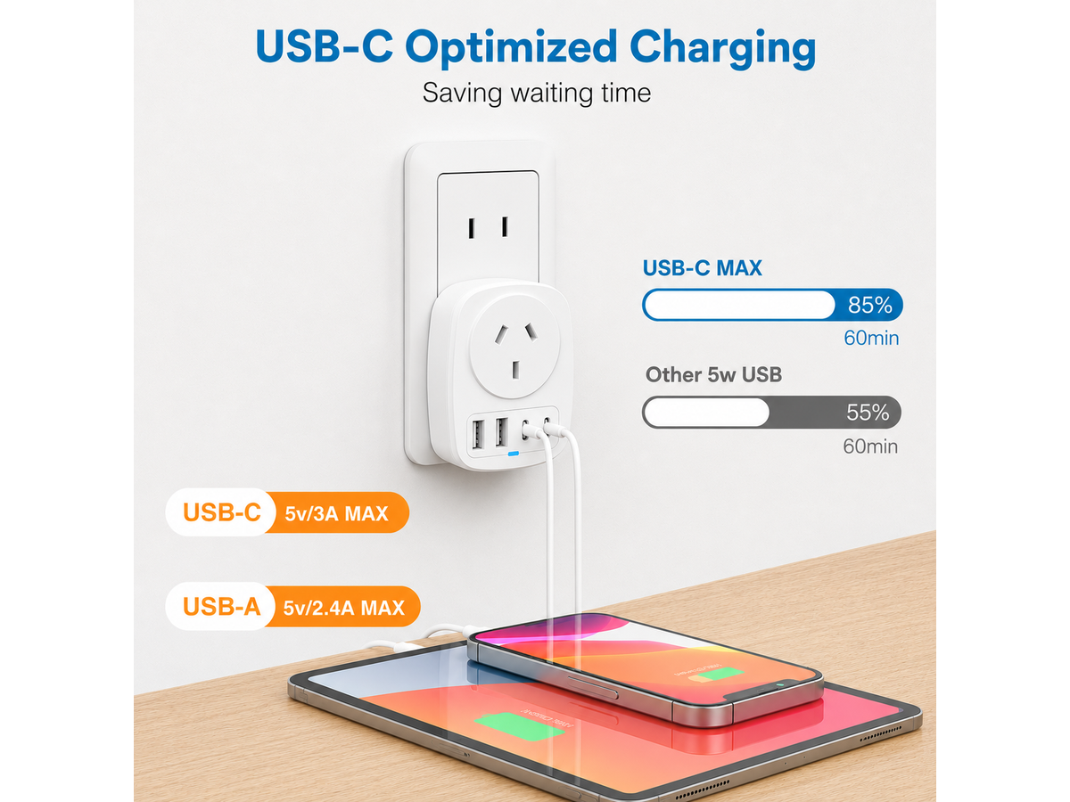 Japan Travel Adapter Portable Type A Double Plug Travel Adapter