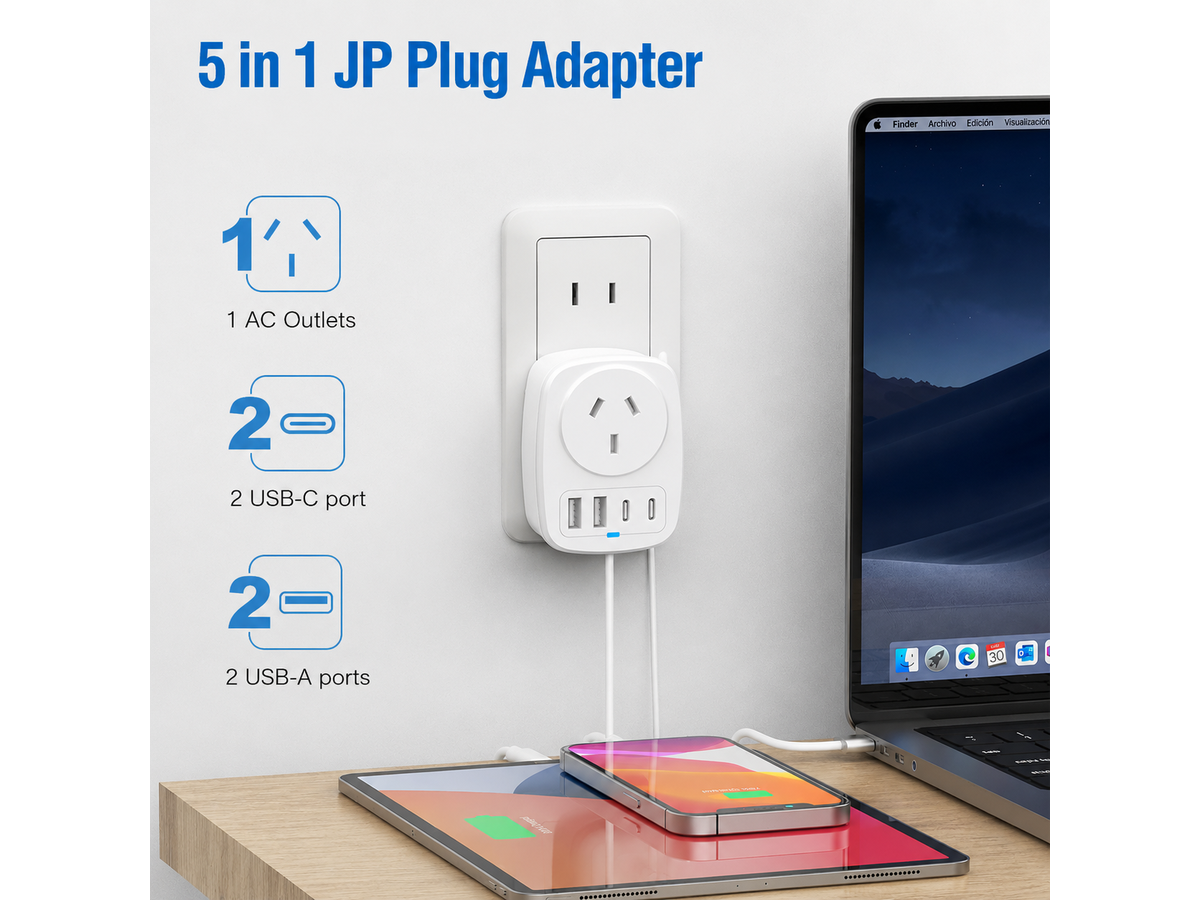 Japan Travel Adapter Portable Type A Double Plug Travel Adapter