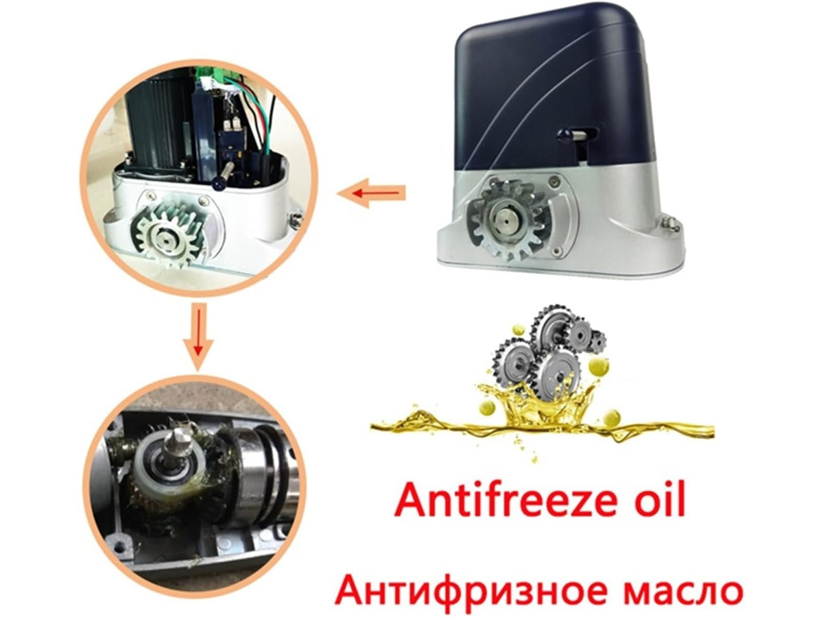Automatic Sliding Gate Opener Kit with 4M Steel Rack