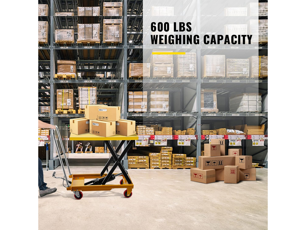 Hydraulic Scissor Lift Table Trolley Cart 150kg Capacity