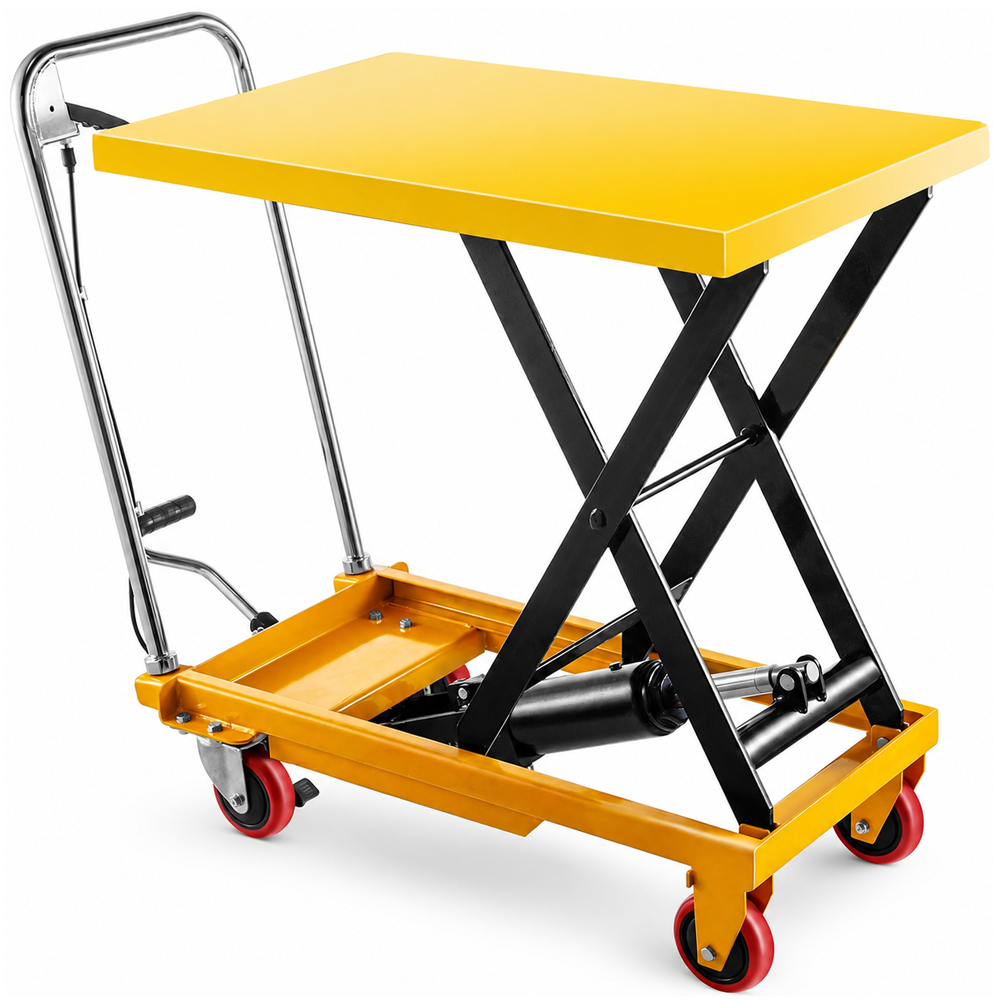 Hydraulic Scissor Lift Table Trolley Cart 150kg Capacity