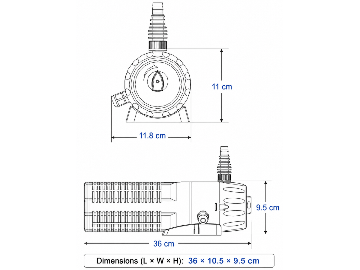 Pond Pump Filter with Fountain 9W UV Sterilizer CUP-359