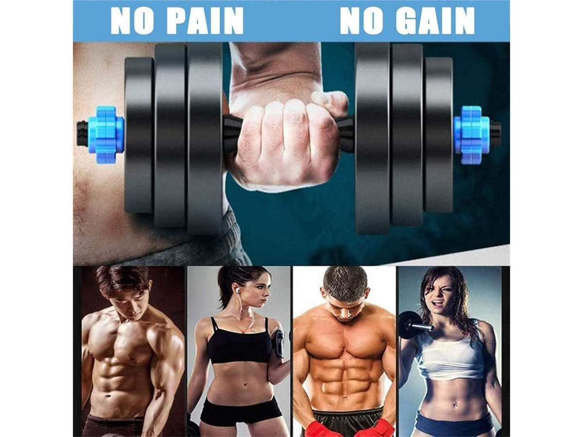 Adjustable Dumbbell Set 20kg Home Fitness Dumbbells with Connecting Rod