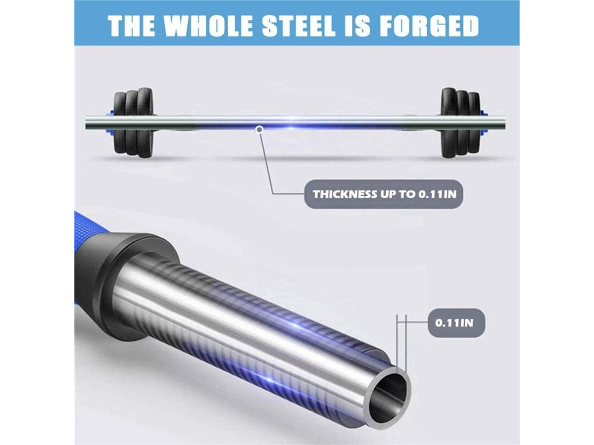 Adjustable Dumbbell Set 20kg Home Fitness Dumbbells with Connecting Rod