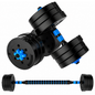 Adjustable Dumbbell Set 20kg Home Fitness Dumbbells with Connecting Rod