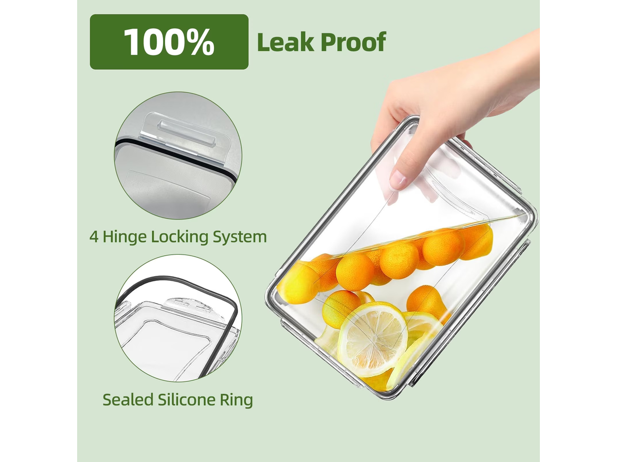 Food Storage Containers Set 50PCS Airtight Plastic Kitchen Storage Containers with Lids