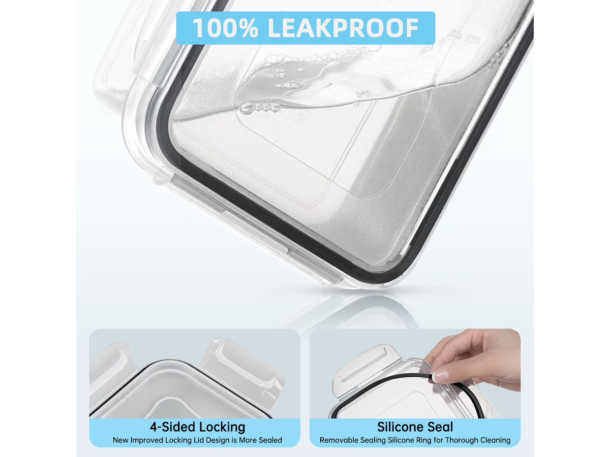Food Storage Containers Set 24 Piece Airtight Kitchen Storage Containers with Lids