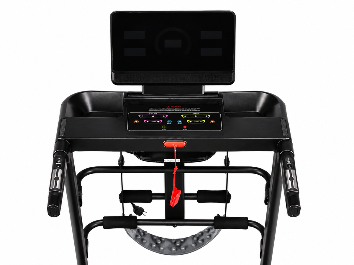 Hydraulic Fold Treadmill 2.5HP Electric Running Machine with Manual Incline & LED Display