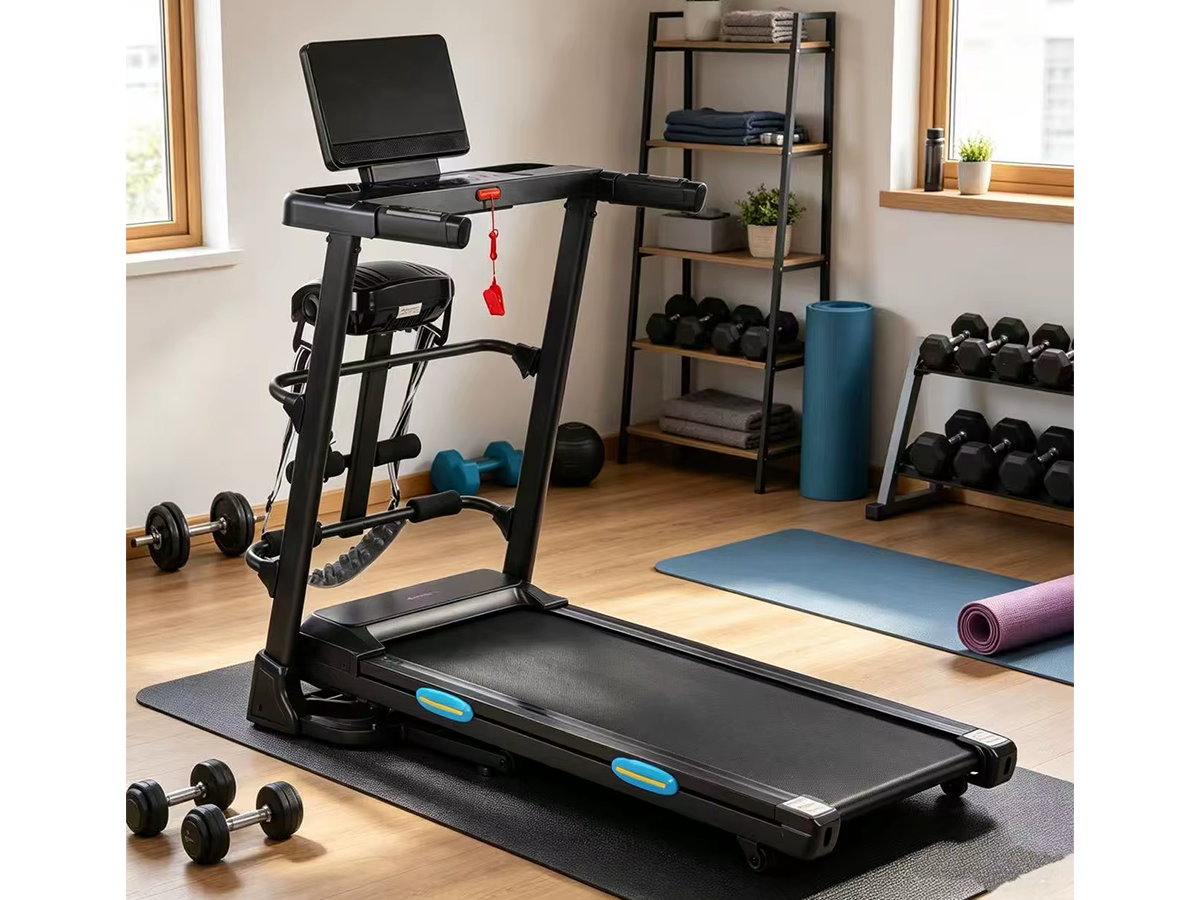 Hydraulic Fold Treadmill 2.5HP Electric Running Machine with Manual Incline & LED Display