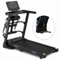 Hydraulic Fold Treadmill 2.5HP Electric Running Machine with Manual Incline & LED Display