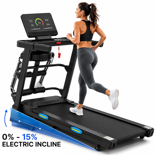 2.5HP Hydraulic Fold Treadmill with Manual Incline