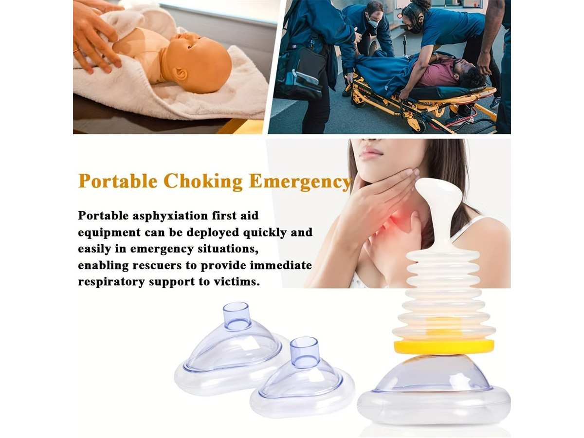 Portable Choking Rescue Device Emergency Airway Clearance Kit for Adults & Children