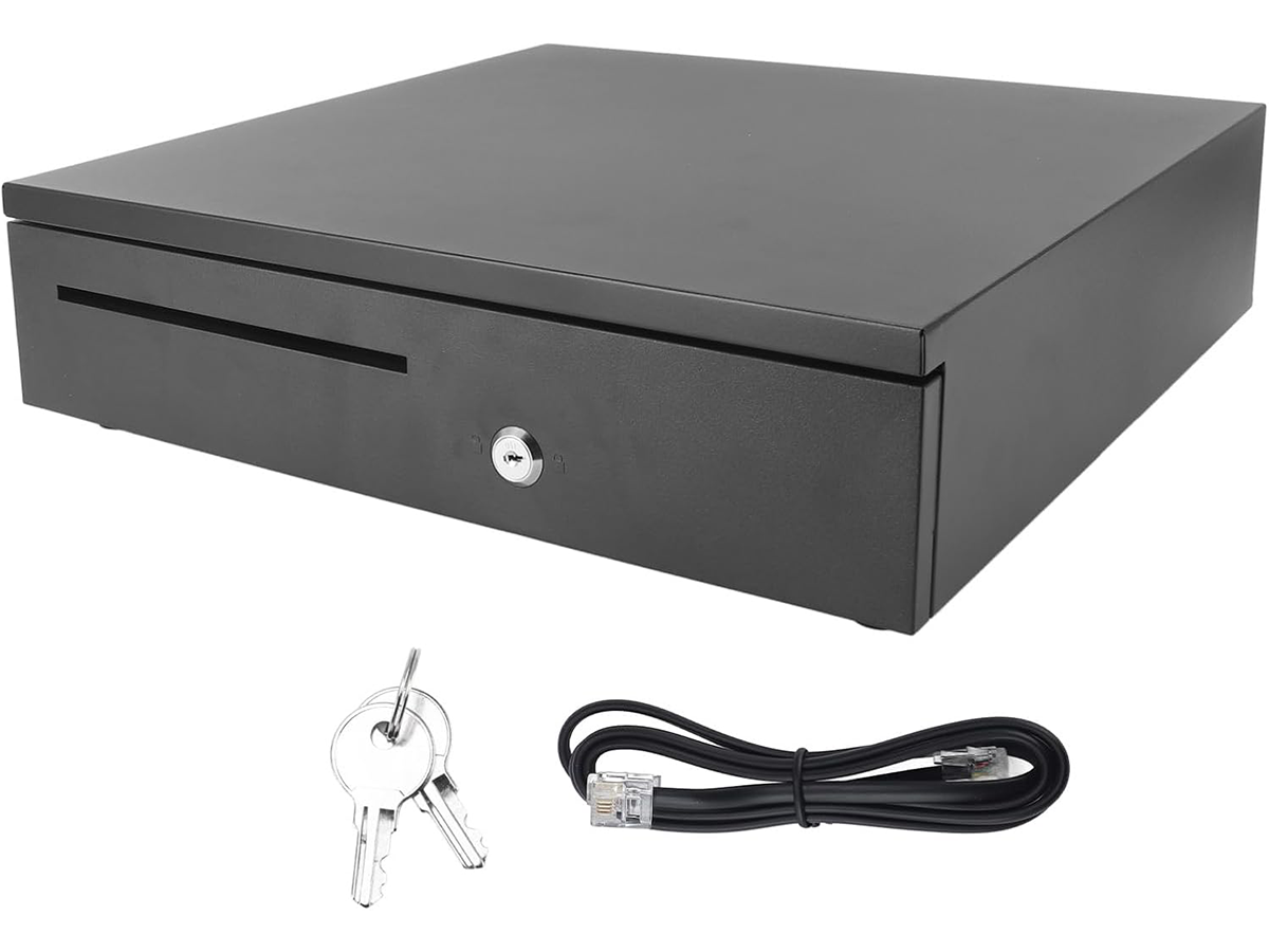 Automatic Cash Drawer with 5 Bill 8 Coin Compartments