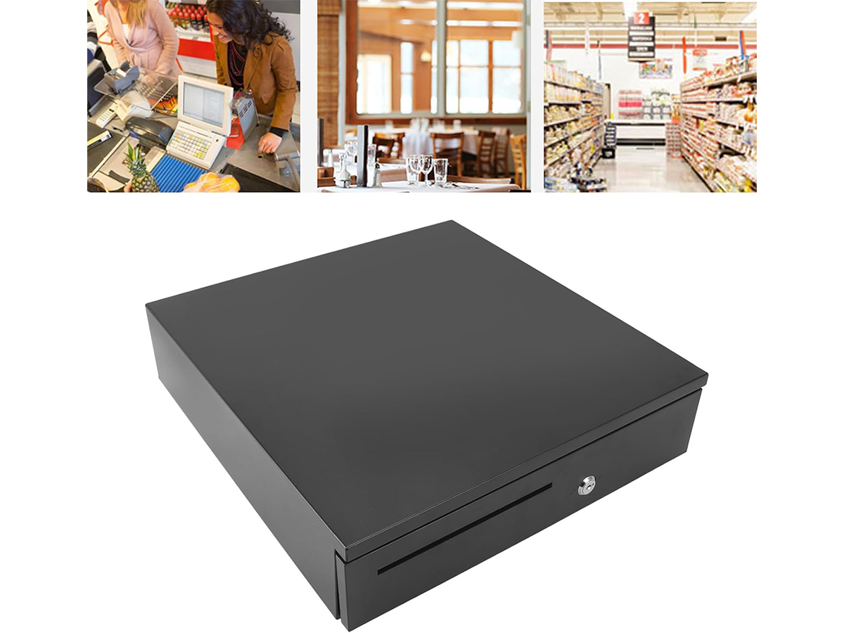 Automatic Cash Drawer with 5 Bill 8 Coin Compartments