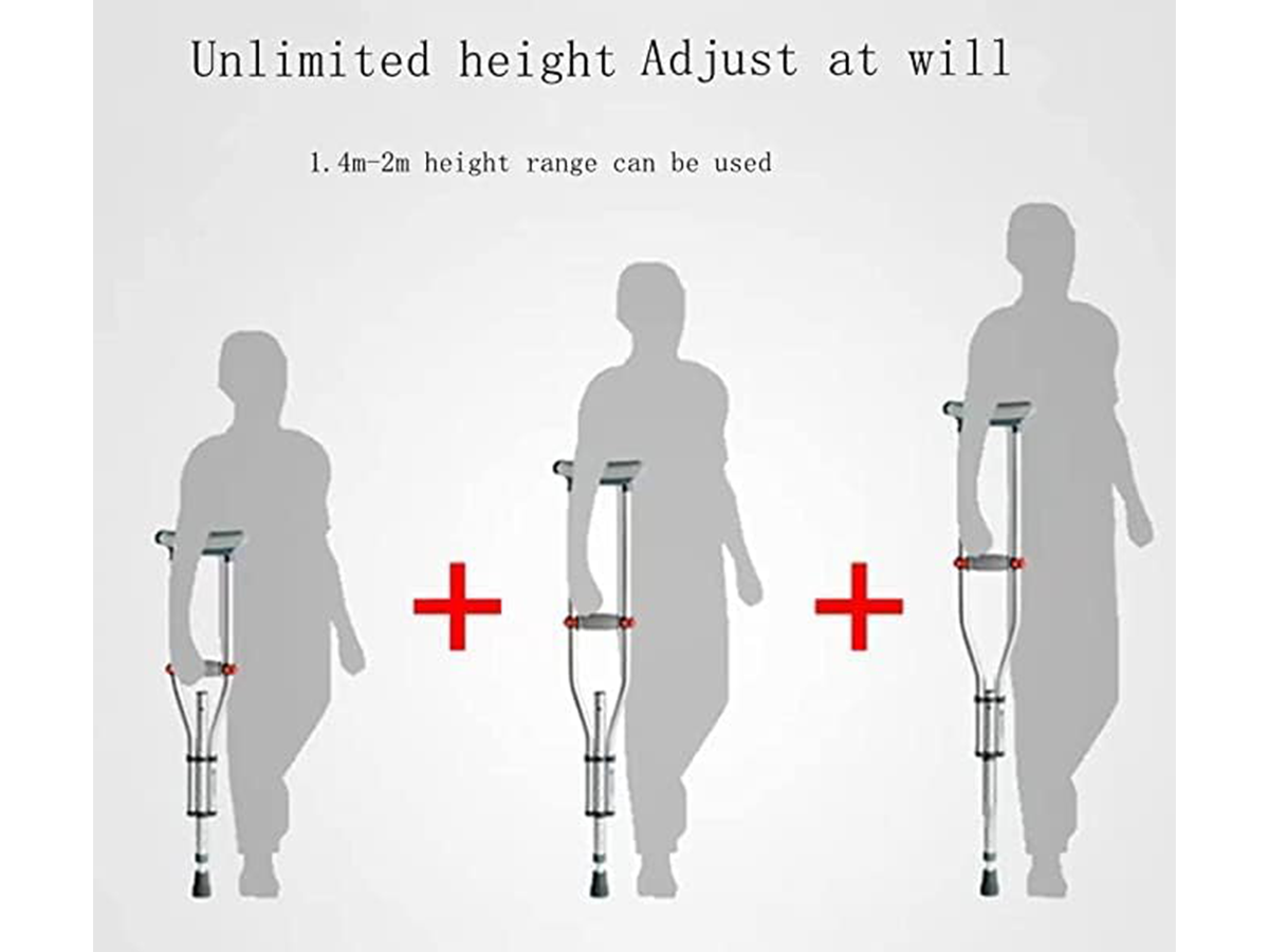 Foldable Underarm Crutches Height Adjustable Foldable Underarm Crutches
