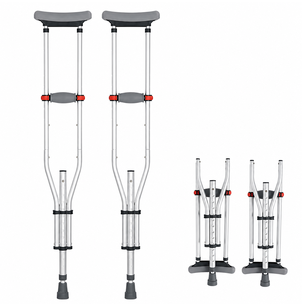 Foldable Underarm Crutches Height Adjustable Foldable Underarm Crutches