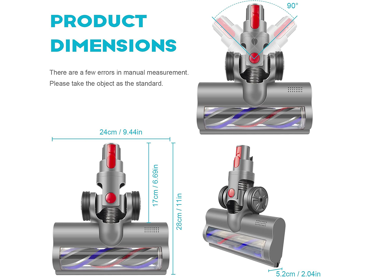 Dyson Brush Head Motorized Dyson Brush Head for Dyson V7 V8 V10 V11 Vacuum Cleaners