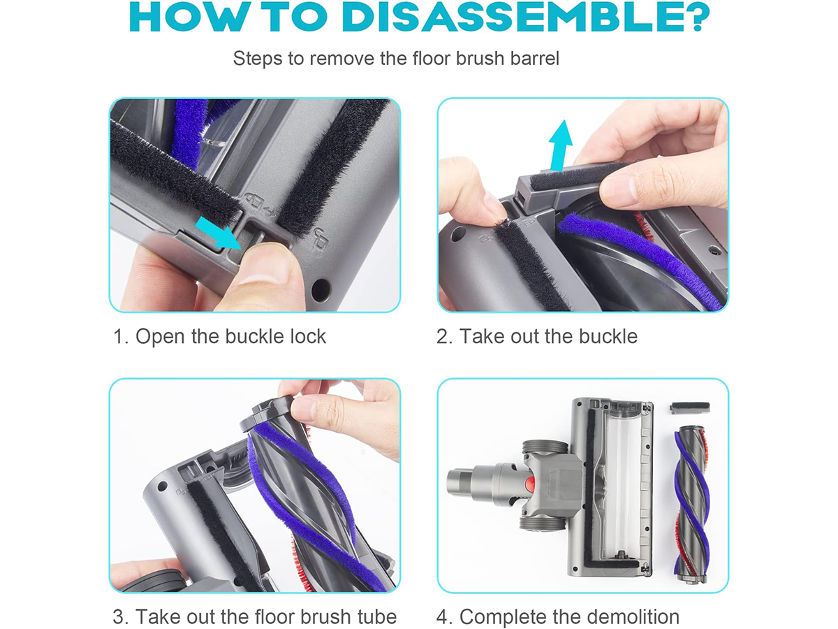 Dyson Brush Head Motorized Dyson Brush Head for Dyson V7 V8 V10 V11 Vacuum Cleaners