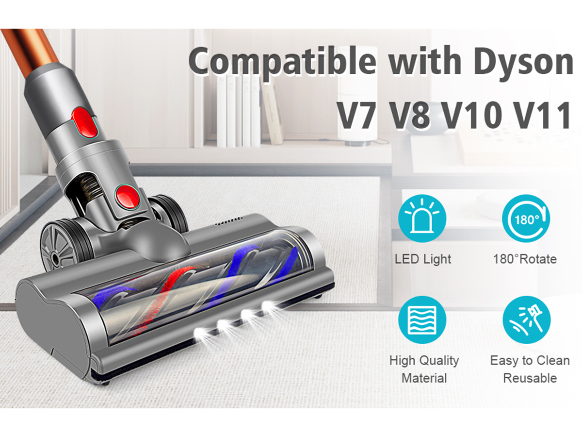 Dyson Brush Head Motorized Dyson Brush Head for Dyson V7 V8 V10 V11 Vacuum Cleaners