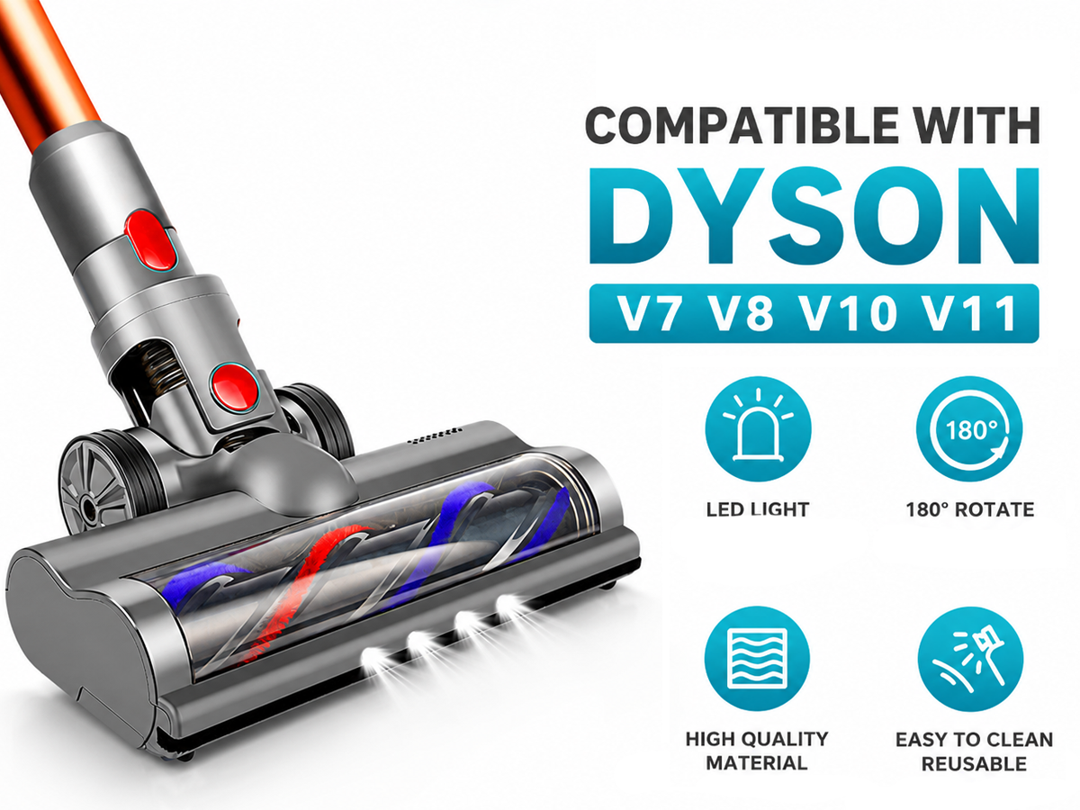 Dyson Brush Head Motorized Dyson Brush Head for Dyson V7 V8 V10 V11 Vacuum Cleaners