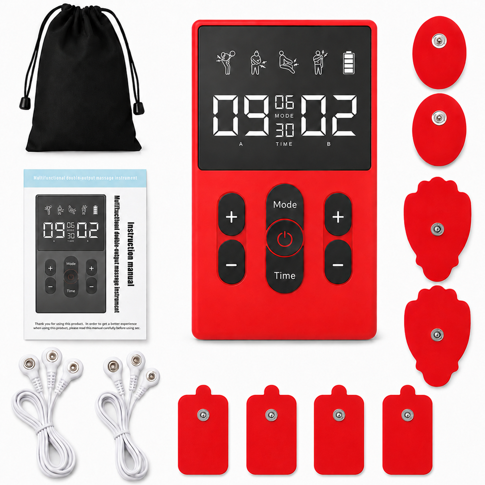 Tens Machine EMS Muscle Stimulator Portable Rechargeable Electronic Pulse Therapy Device
