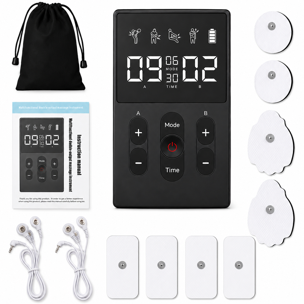 Tens Machine EMS Muscle Stimulator Portable Rechargeable Electronic Pulse Therapy Device