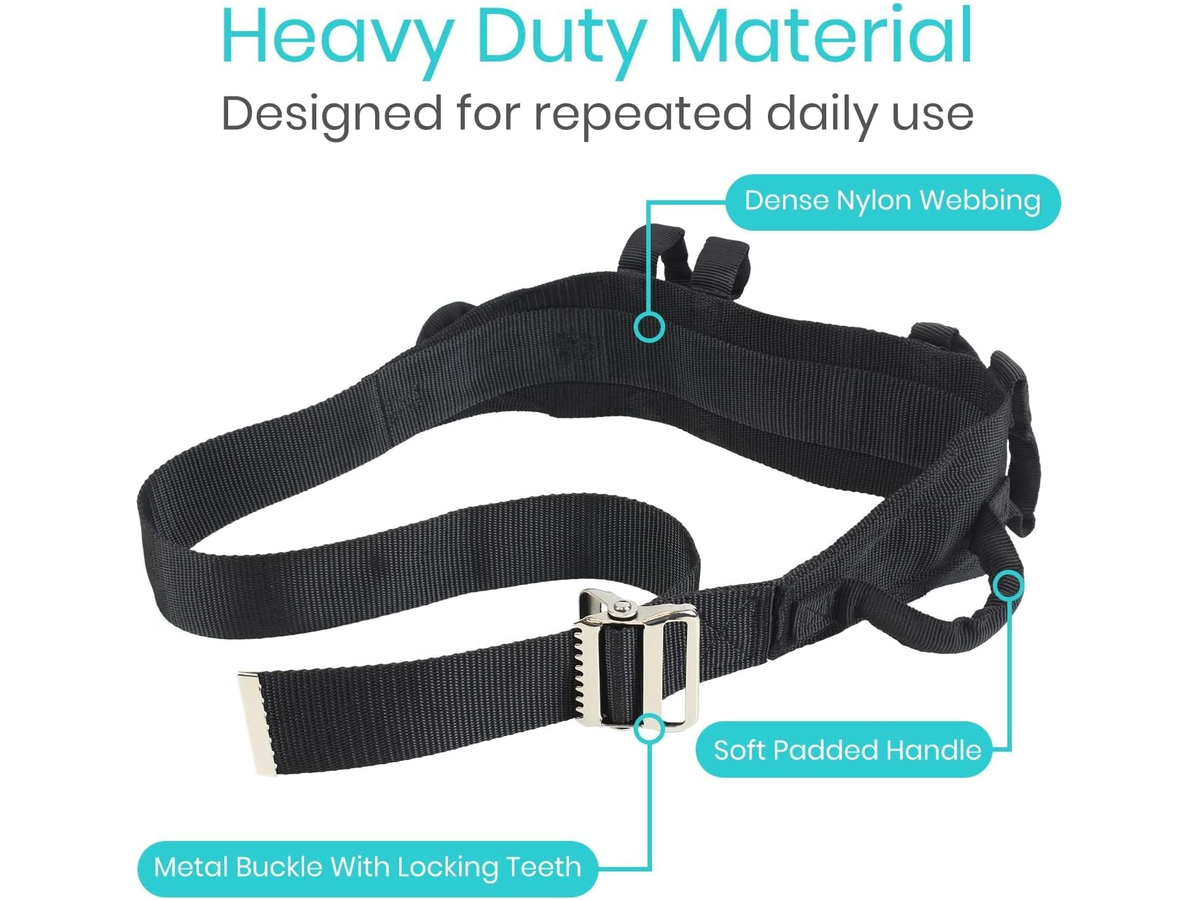 Patient Transfer Belt Medical Nursing Gait Belt with Quick Release Metal Buckle