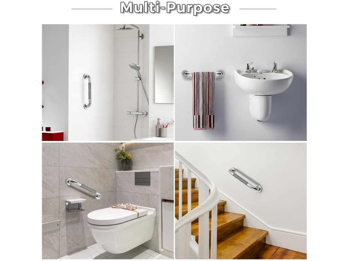 Shower Grab Bar with Anti Slip Grip for Safety