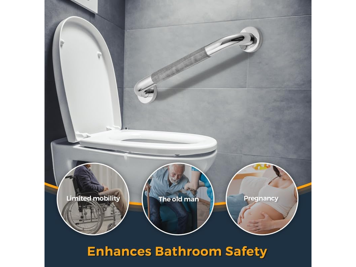 Shower Grab Bar with Anti Slip Grip for Safety