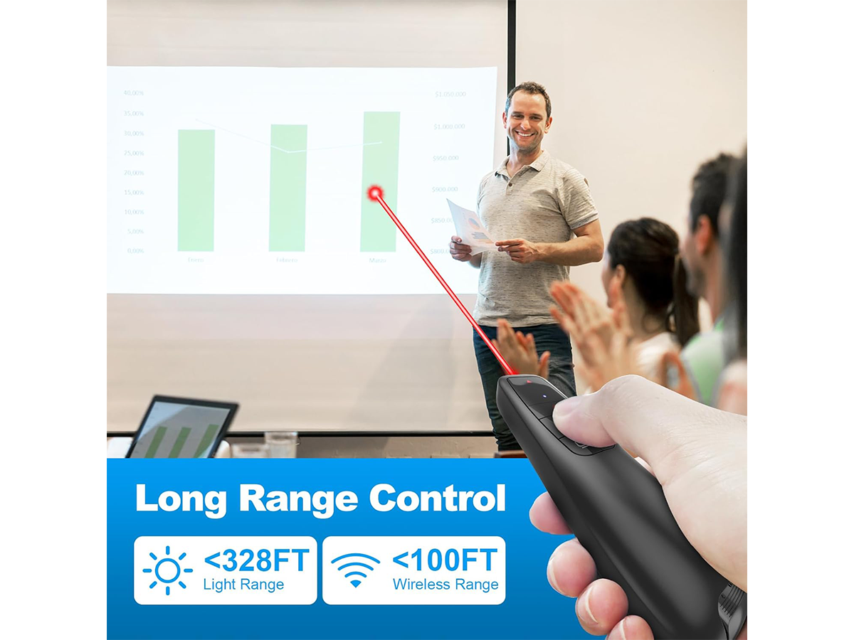 Wireless Laser Pointer Presentation Remote