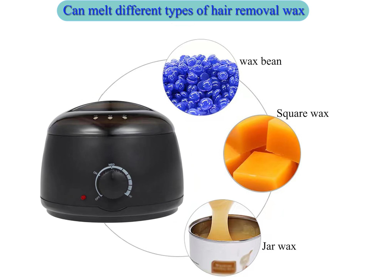 Waxing Kit for Women Wax Warmer Kit with Wax Beans for Sensitive Skin Hair Removal