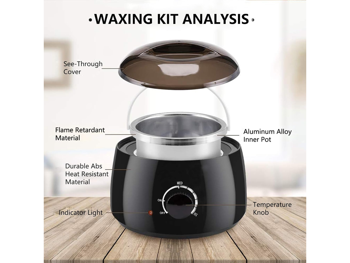 Waxing Kit for Women Wax Warmer Kit with Wax Beans for Sensitive Skin Hair Removal
