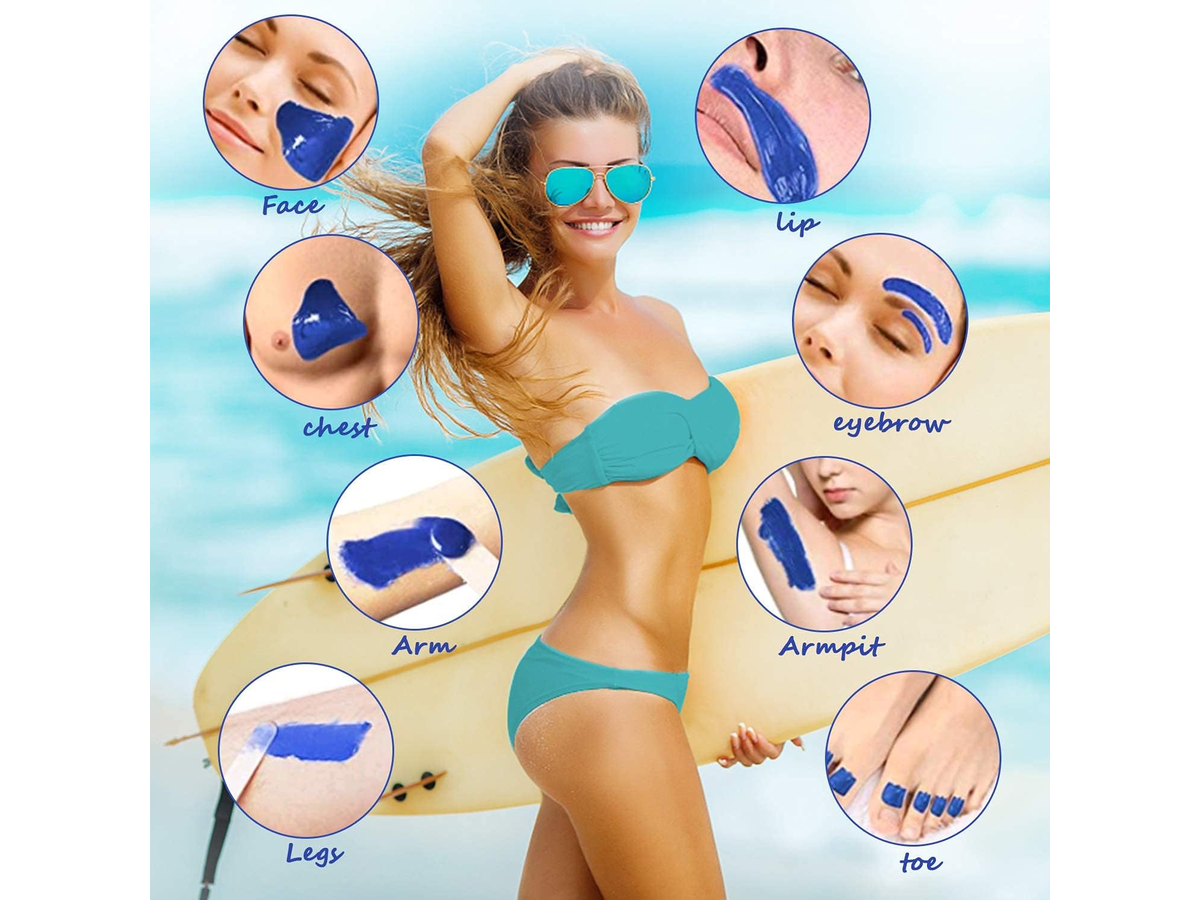 Waxing Kit for Women Wax Warmer Kit with Wax Beans for Sensitive Skin Hair Removal