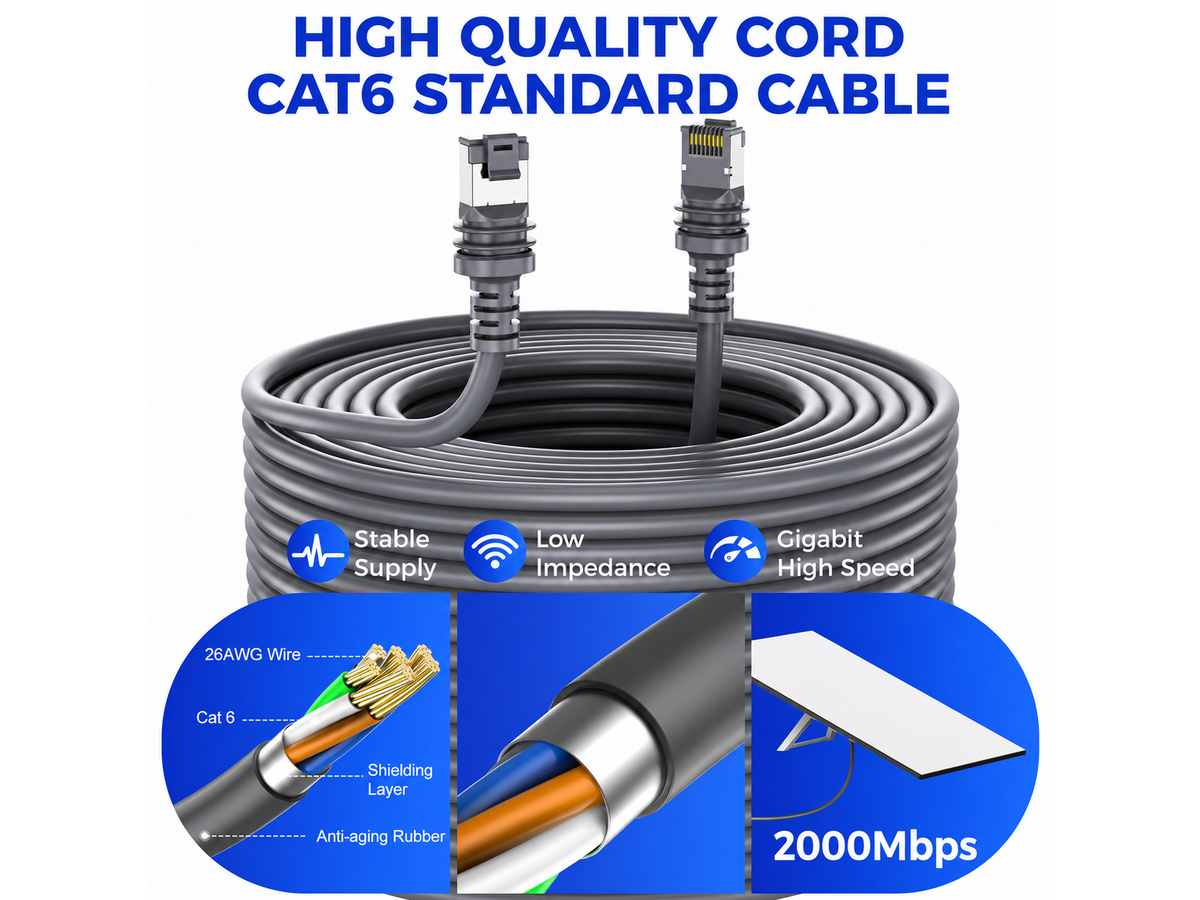 Starlink Cable 15M Waterproof Replacement Cable for Starlink Gen 3