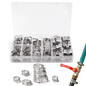 Hose Clamps 120PCS Stainless Steel Hose Clamps Assortment Kit