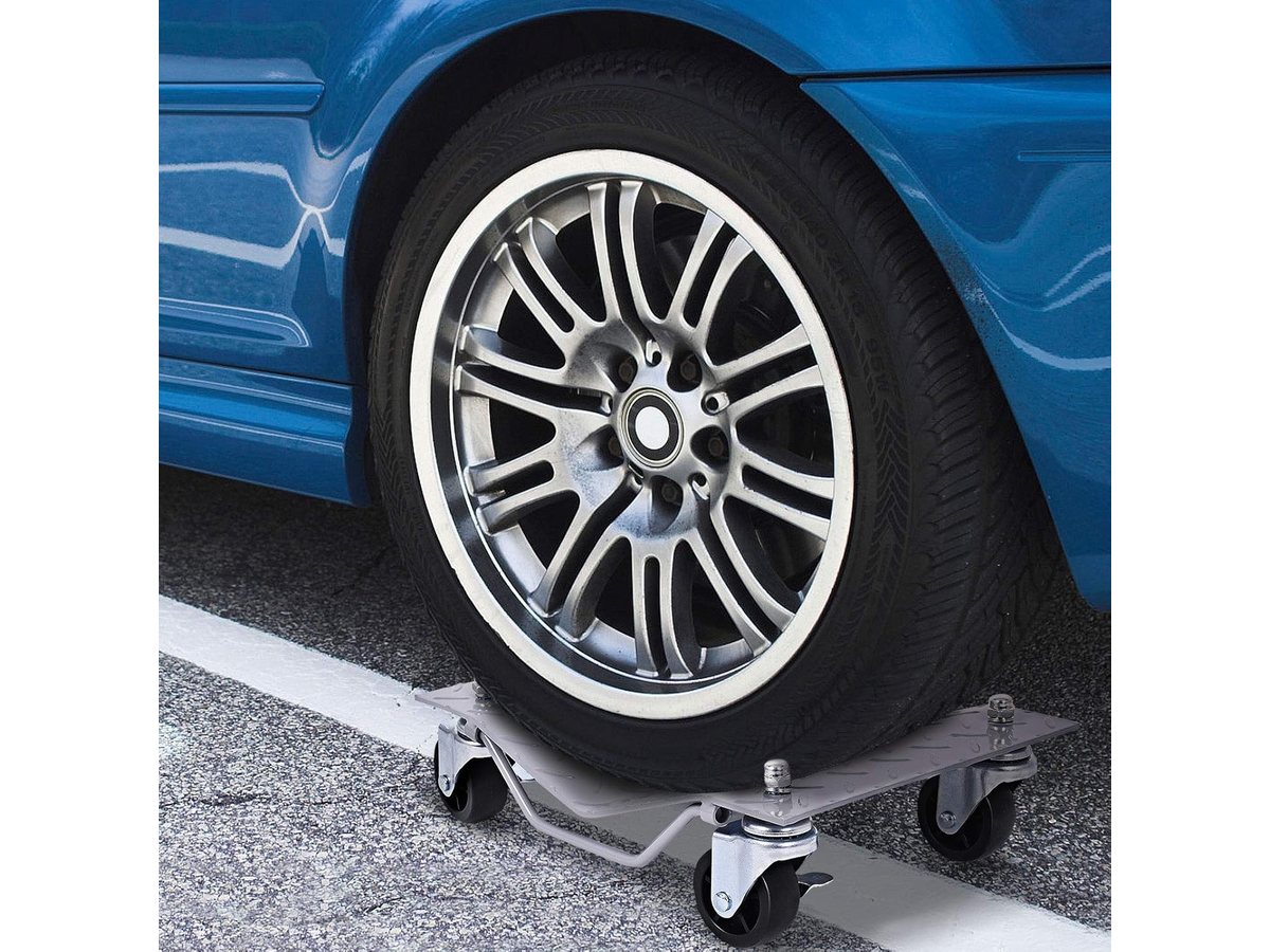 Car Wheel Dollies 4PCS Heavy Duty Vehicle Positioning Dolly Set with Locking Casters
