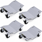 Car Wheel Dollies 4PCS Heavy Duty Vehicle Positioning Dolly Set with Locking Casters