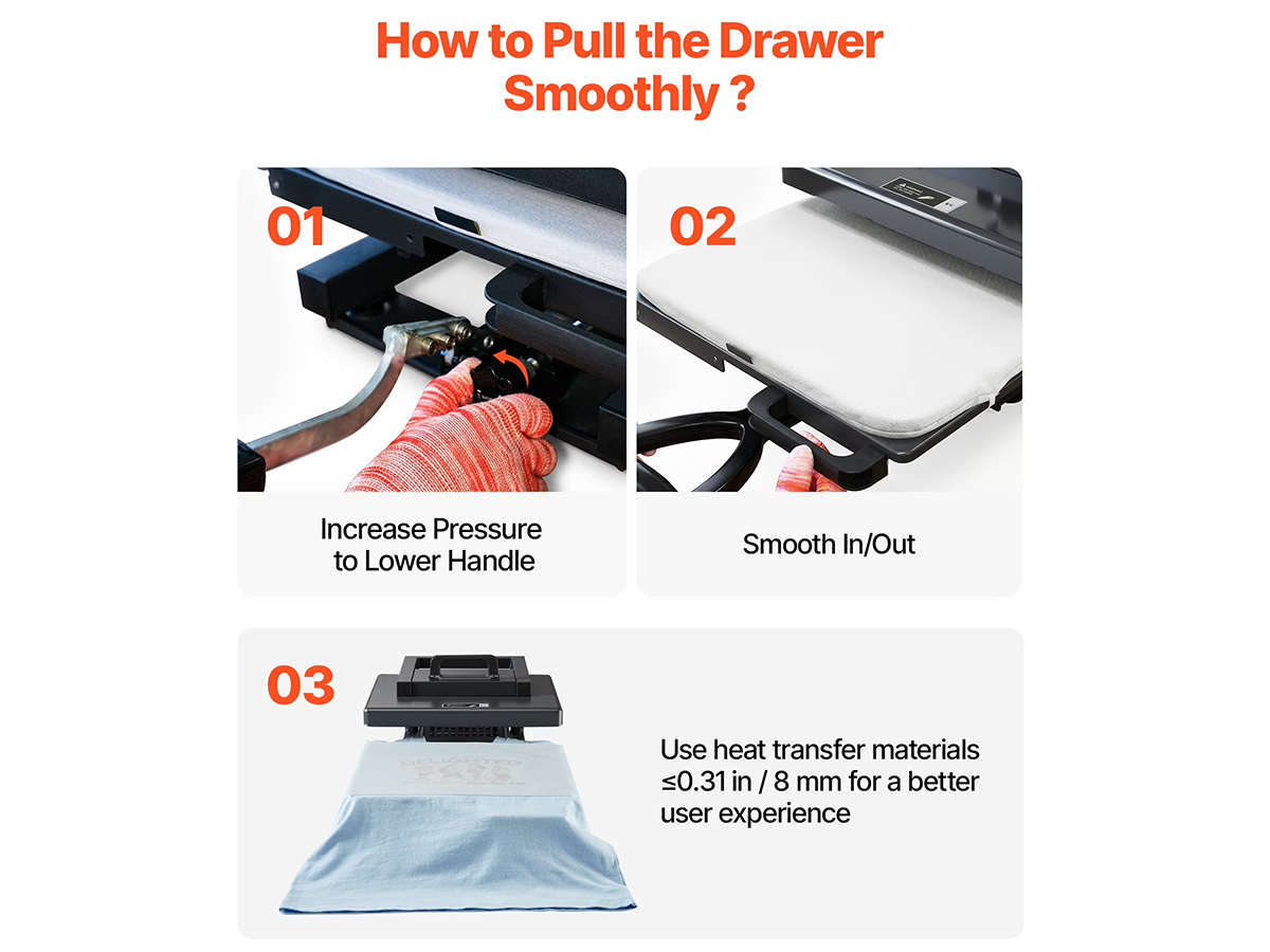 Digital Heat Press Machine Heat Press for T-Shirts, Mugs, Tumblers, Caps & Plates