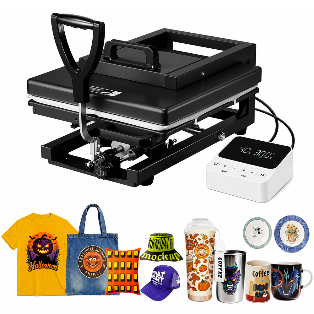 Digital Heat Press Machine Heat Press for T-Shirts, Mugs, Tumblers, Caps & Plates