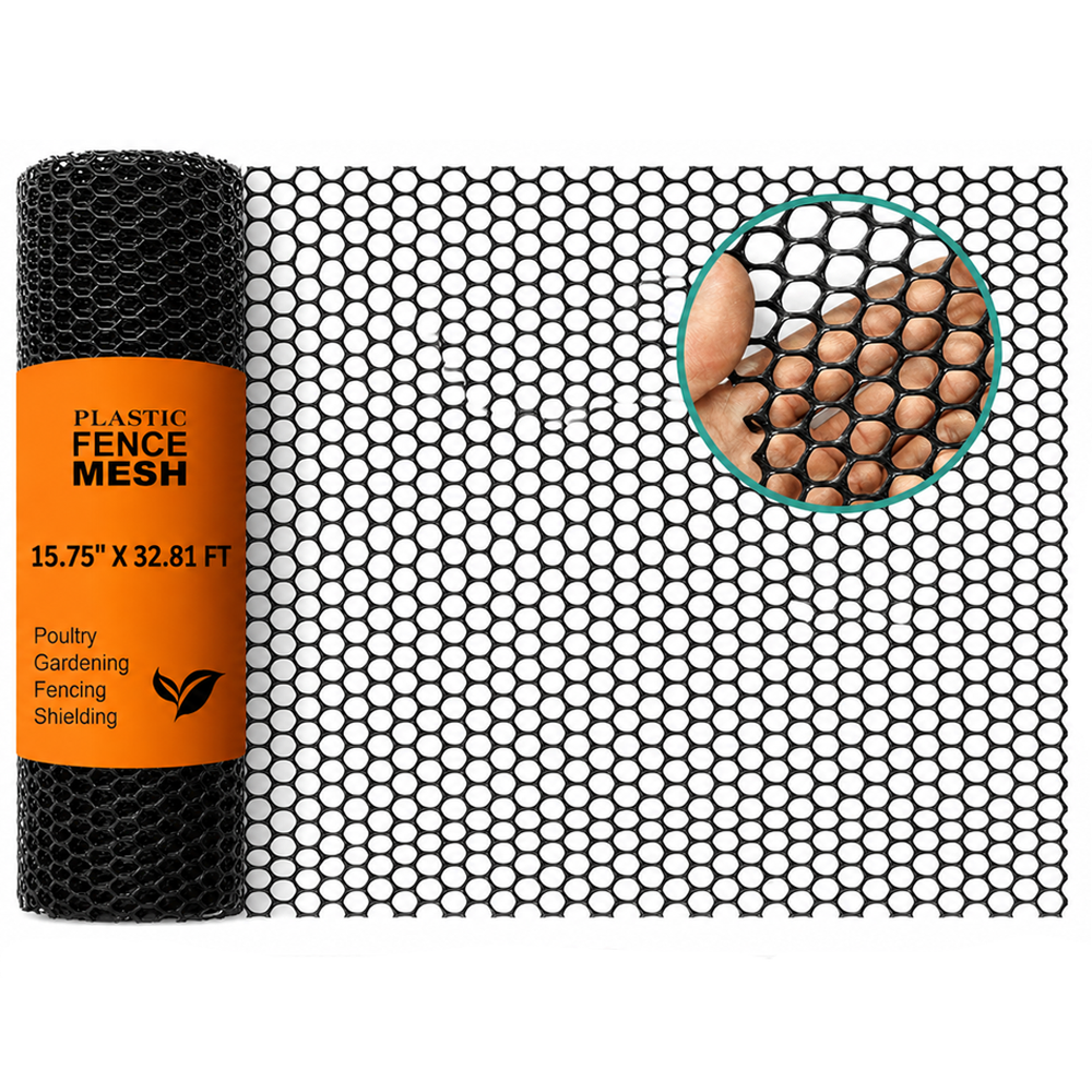 Plastic Wire Fencing Mesh Heavy Duty Garden & Poultry Barrier Netting
