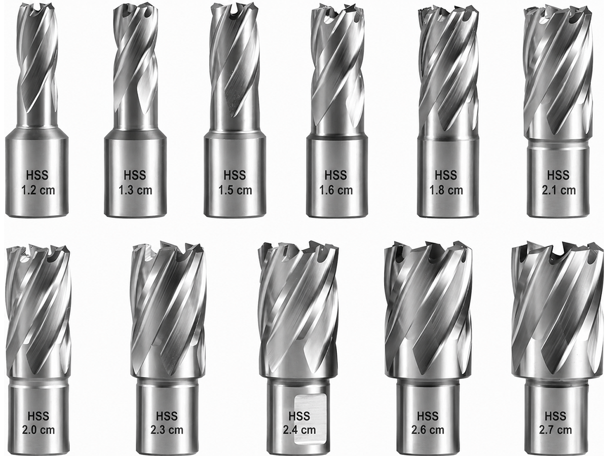 Portable Electric Mag Drill with 11 Drill Bits
