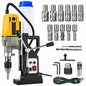 Portable Electric Mag Drill with 11 Drill Bits
