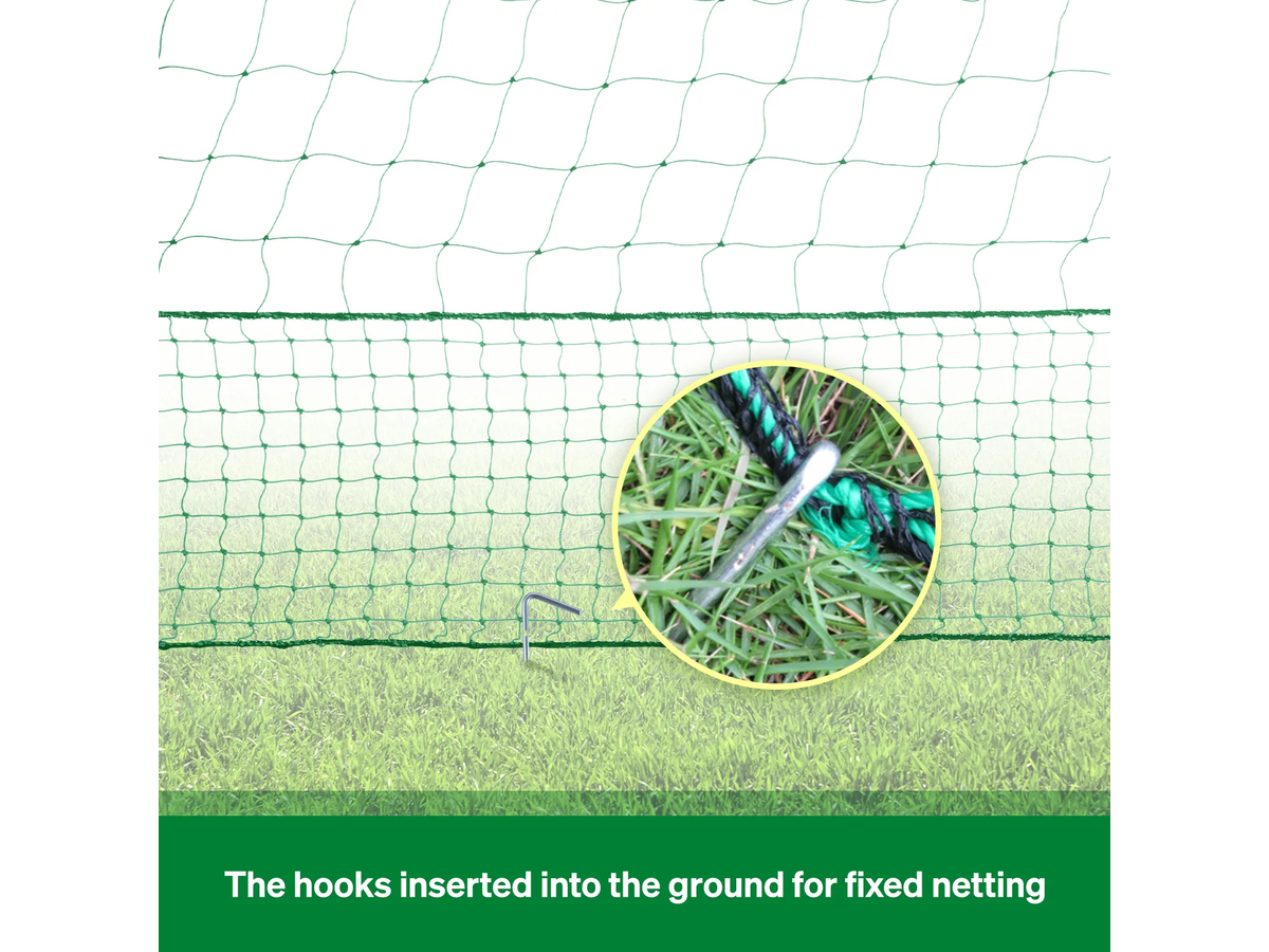 Chicken Fence 1.15M X 50M Portable Poultry Netting with Posts Gate Ground Pegs and Guy Ropes
