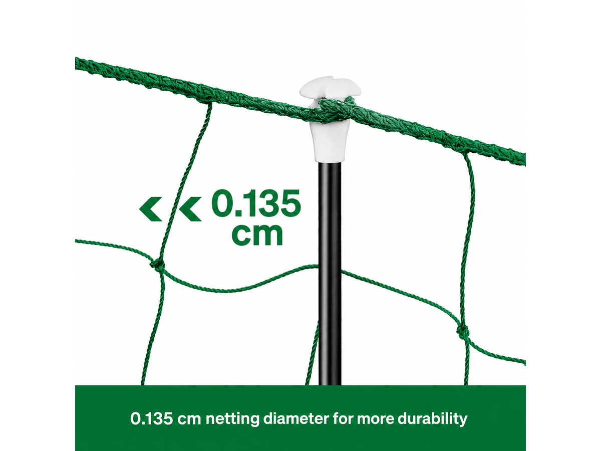 Chicken Fence 1.15M X 50M Portable Poultry Netting with Posts Gate Ground Pegs and Guy Ropes