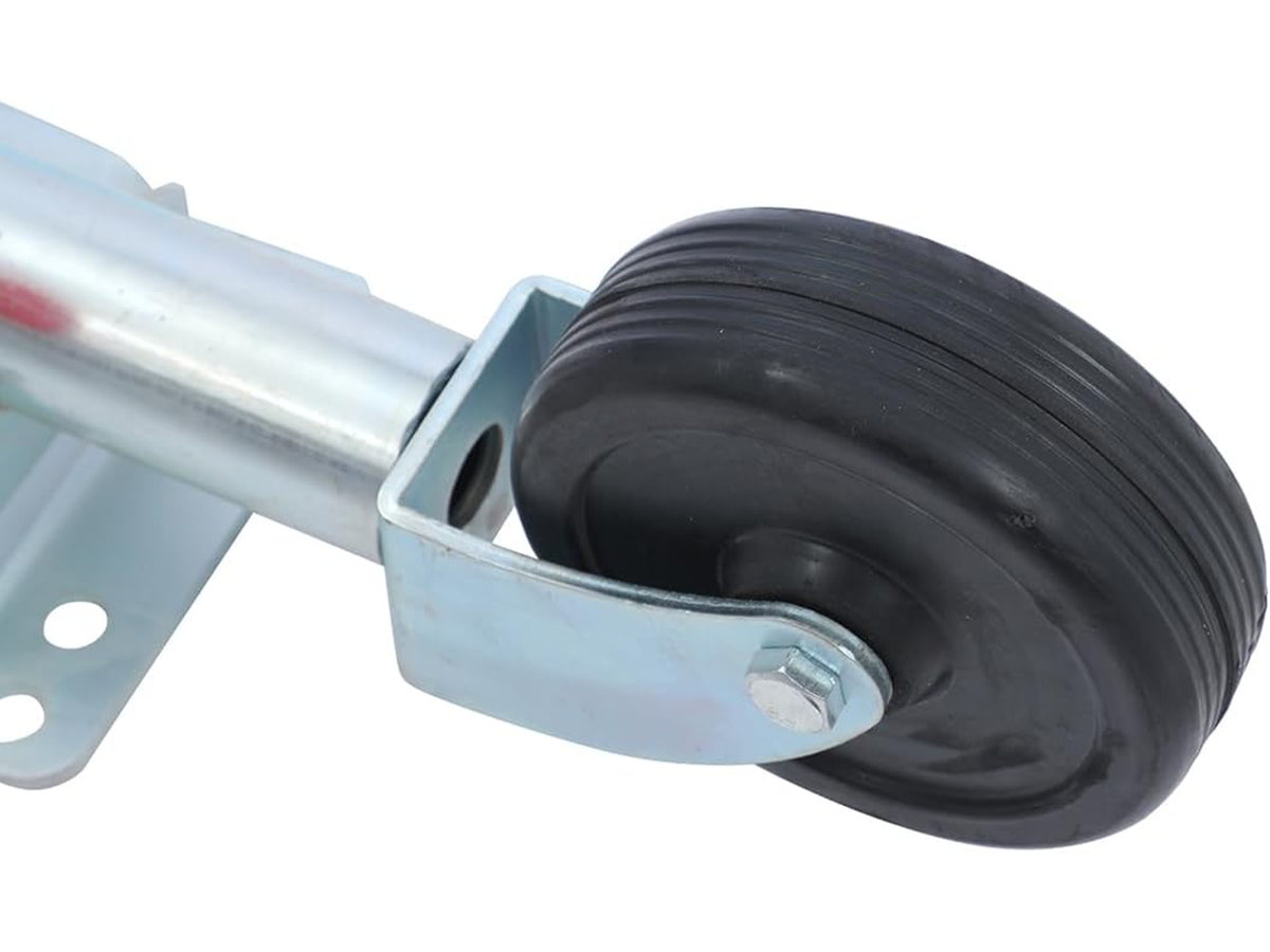 Trailer Jockey Wheel 48mm Heavy Duty Caravan Jockey Wheel with 6" Solid Rubber Wheel & Bracket 350kg Capacity