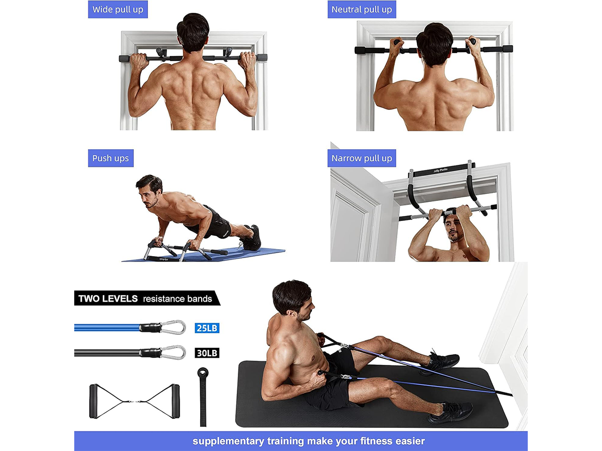 Pull Up Bar with Resistance Bands