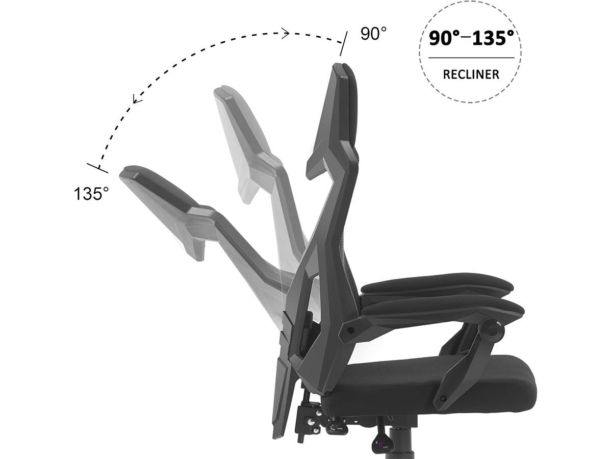 Office Chair Ergonomic Mesh Computer Desk Chair with Adjustable Height & Armrests