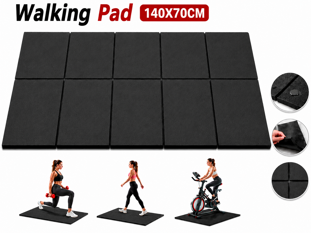 Treadmill Mat 140 × 70 cm Heavy Duty Non Slip Home Gym Equipment Floor Protection Mat