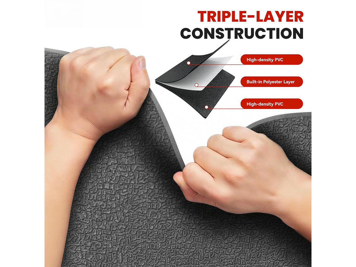 Treadmill Mat 140 × 70 cm Heavy Duty Non Slip Home Gym Equipment Floor Protection Mat
